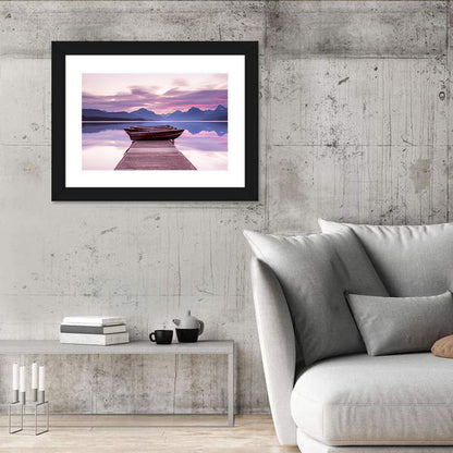 Lake Mcdonald Sunset Dock Wall Art