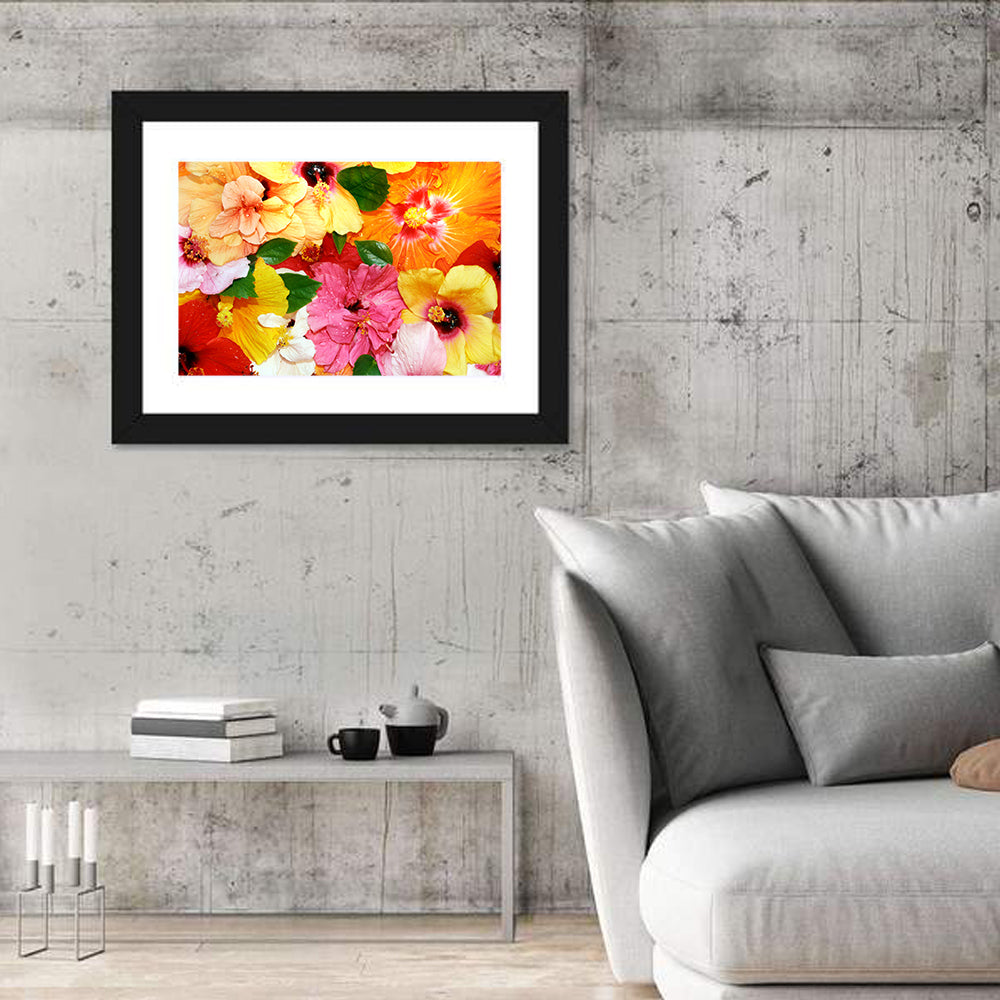 Hibiscus Flowers Wall Art