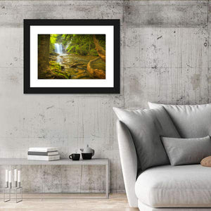 Deep Forest Waterfall Wall Art