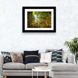 Deep Forest Waterfall Wall Art