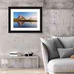 Dolomites Mountain Lake Reflection Wall Art