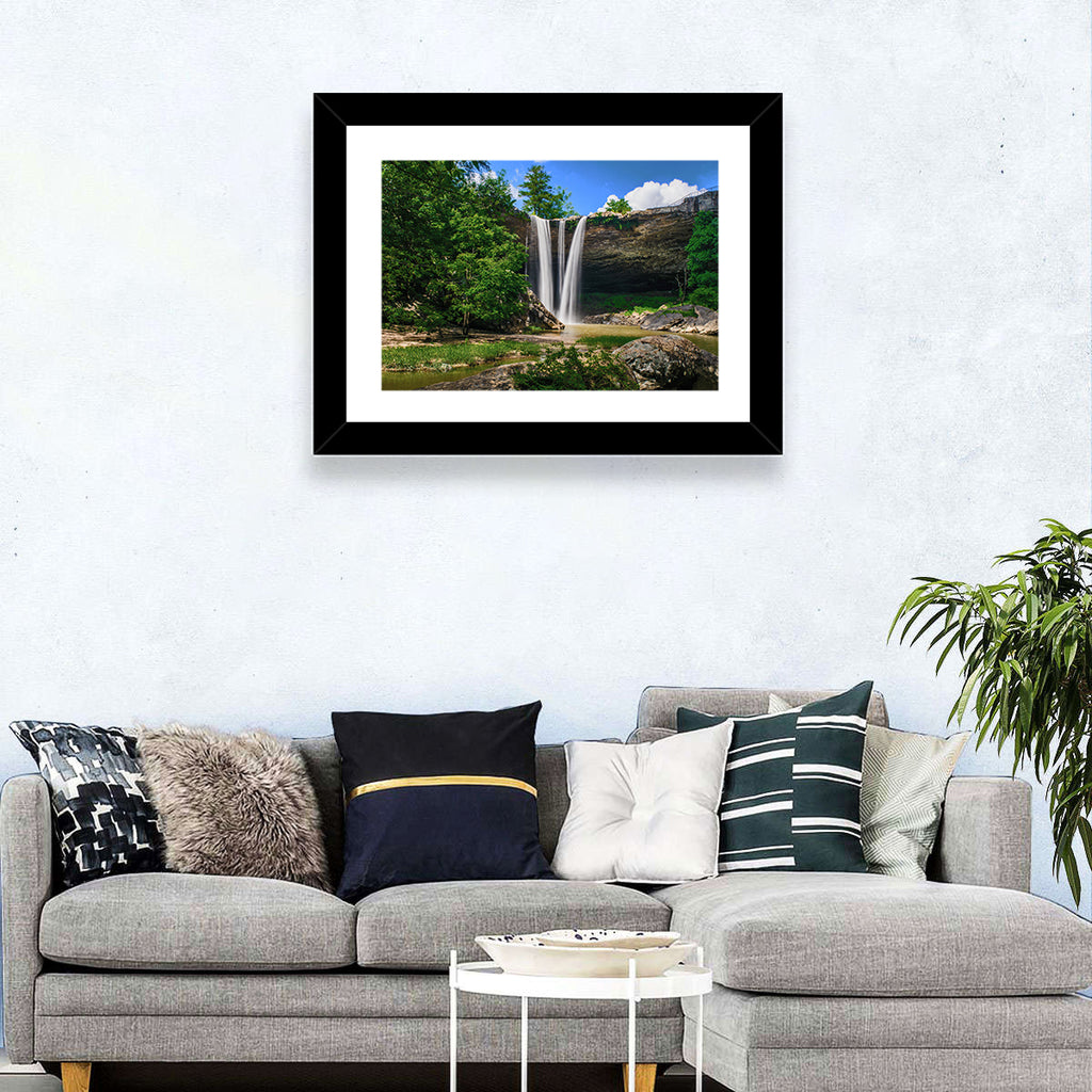 Noccalula Falls Waterfall in Daylight Wall Art