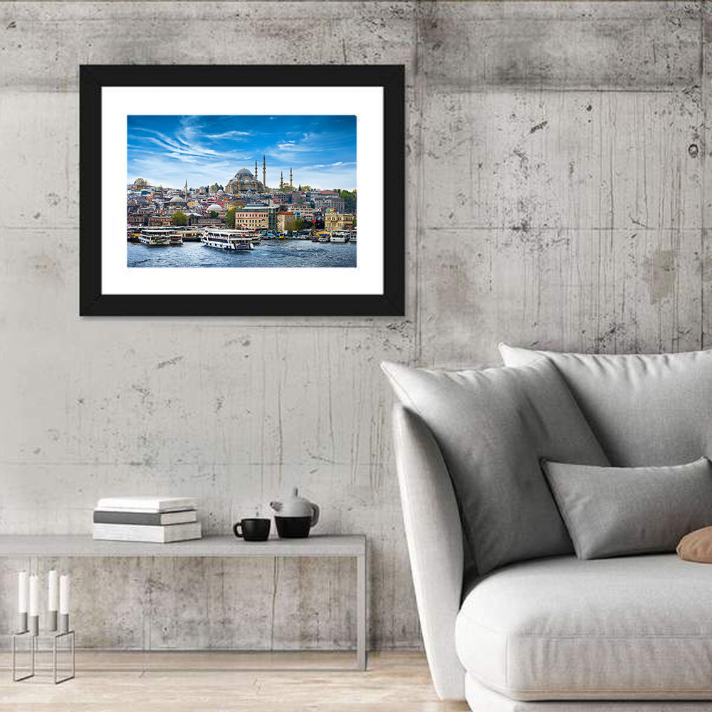 Süleymaniye Mosque Over Golden Horn Wall Art