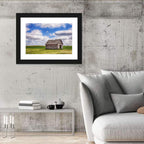 Old Farm Shed in Field Wall Art