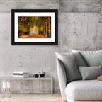 Golden Hour Autumn Path Wall Art