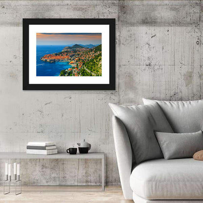 Dubrovnik Old Town Sunset Wall Art