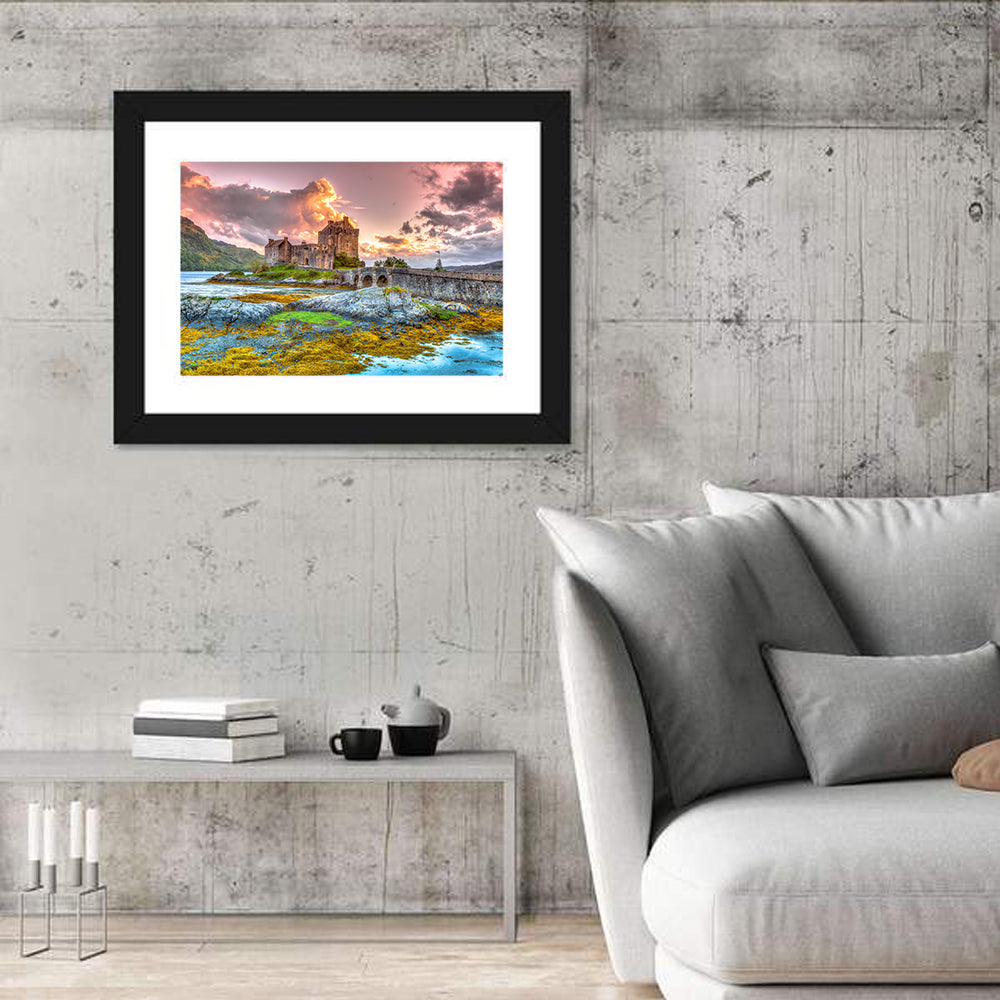 Eilean Donan Castle at Sunset Wall Art