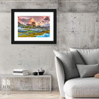 Eilean Donan Castle at Sunset Wall Art