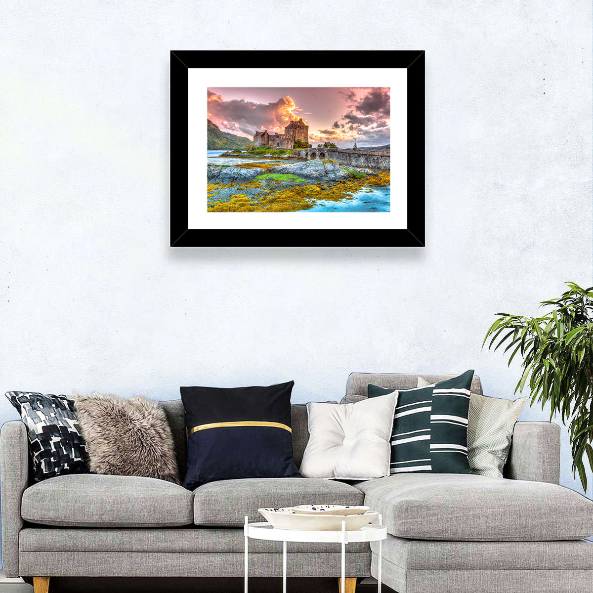 Eilean Donan Castle at Sunset Wall Art