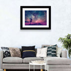 Lone Tree Under Nebula Sky Wall Art