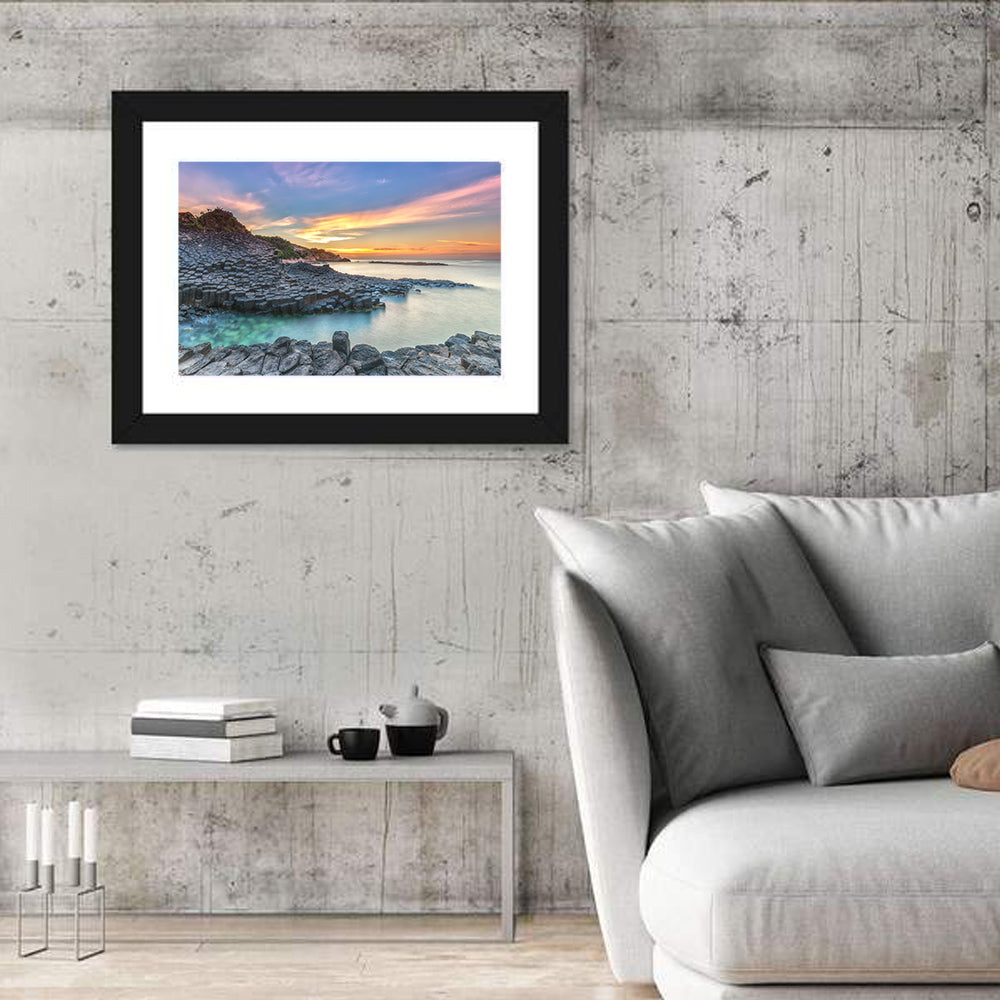 Tuy Hoa Basalt Sunset Wall Art in a room, landscape
