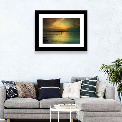 Lake Garda Sunset Pier Wall Art