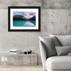 Turquoise Sunset at Lake Louise Wall Art