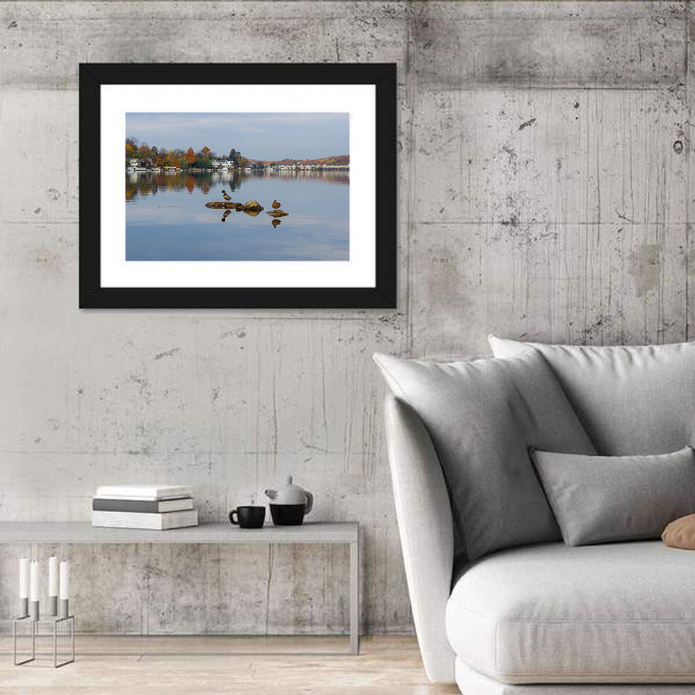 Lake Hopatcong Autumn Reflection Wall Art