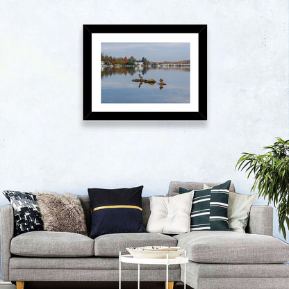 Lake Hopatcong Autumn Reflection Wall Art