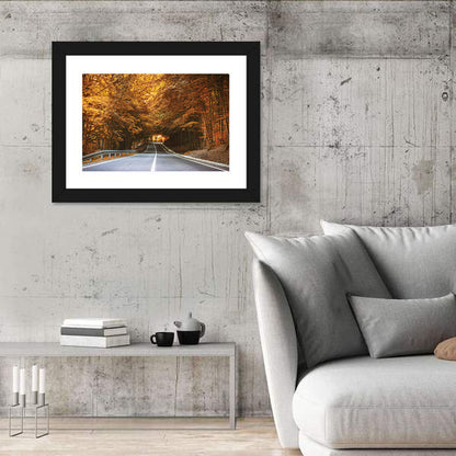 Autumn Forest Road with Canopy Wall Art