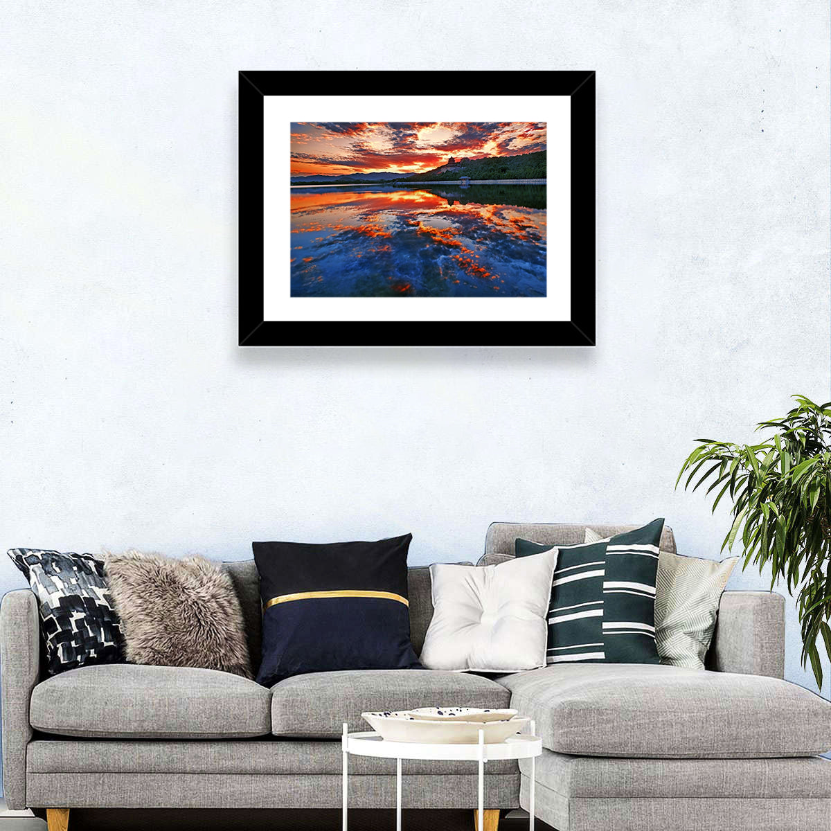 Kunming Lake Sunset, Summer Palace Wall Art