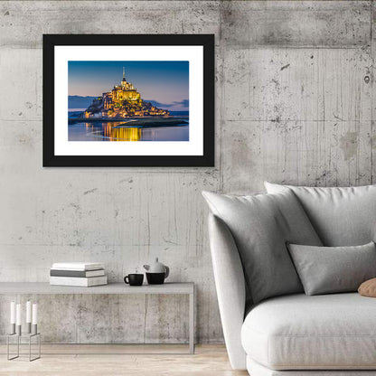 Mont Saint-michel at Dusk Wall Art