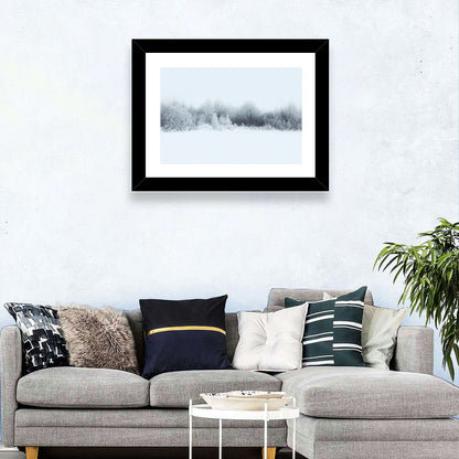 Frosted Winter Forest Wall Art