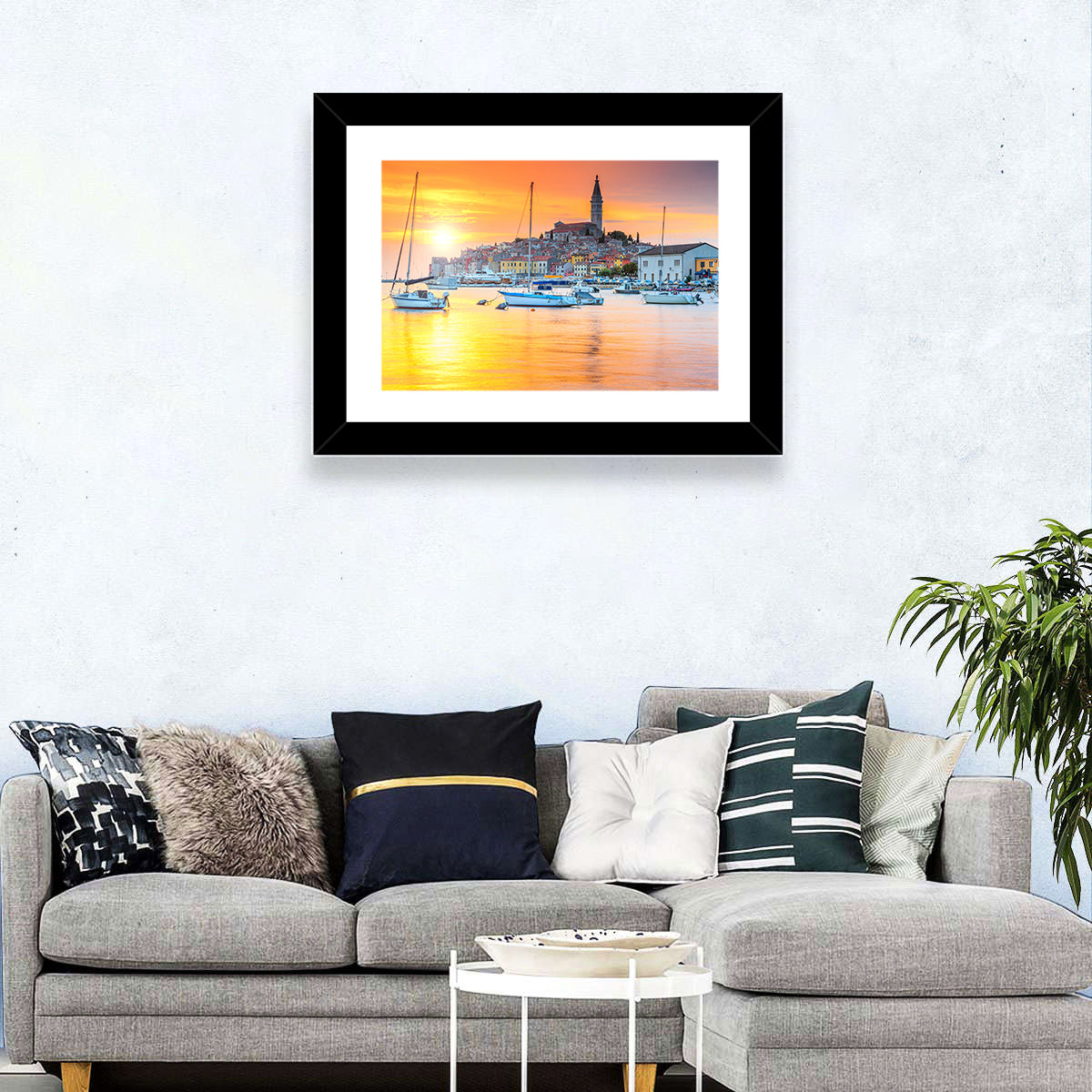 Rovinj Harbor at Sunset Wall Art