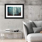 Misty Pine Forest Wall Art