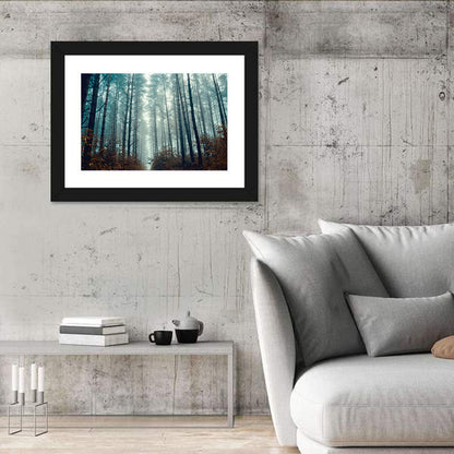 Misty Pine Forest Wall Art
