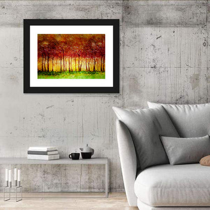 Autumn Tree Row Wall Art