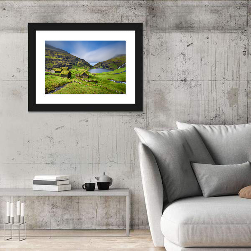 Saksun Turf Roof Cabins Wall Art
