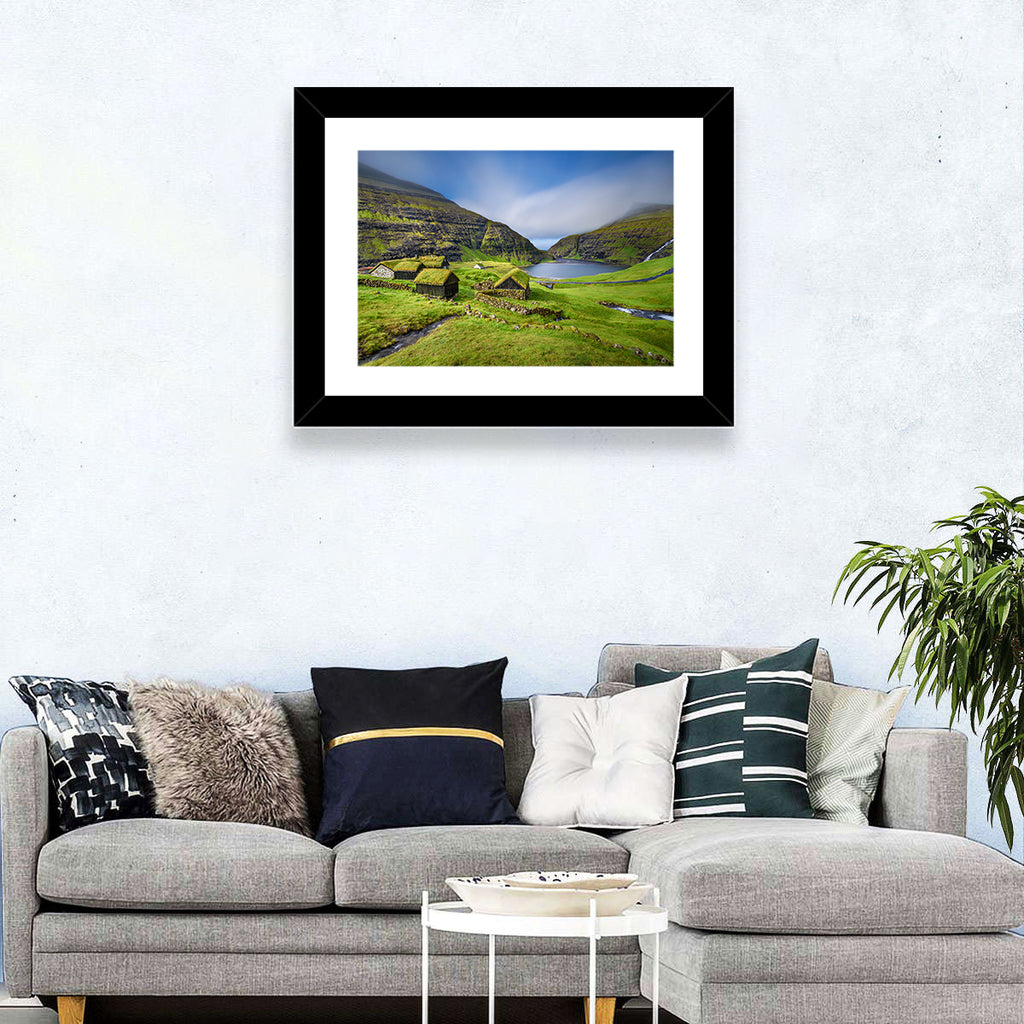 Saksun Turf Roof Cabins Wall Art