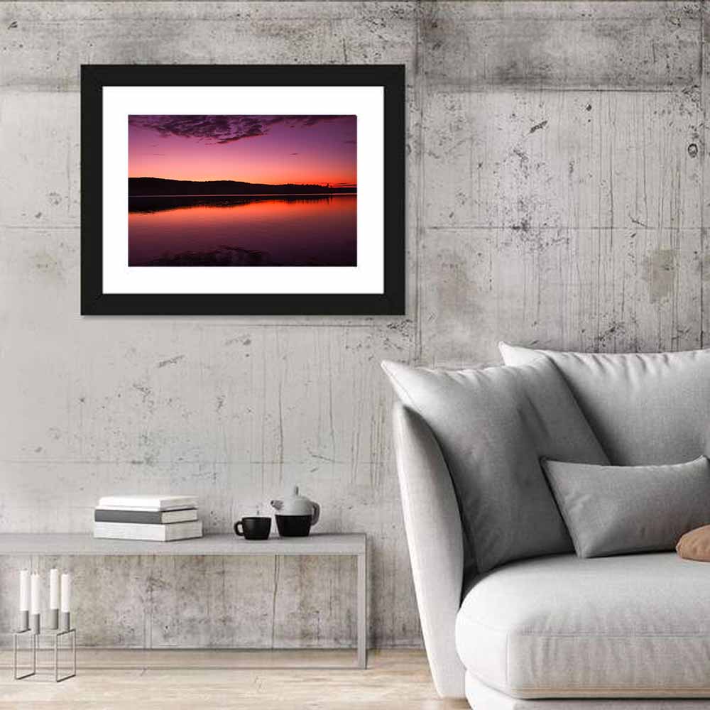 Sunset Over Algonquin Lake Wall Art