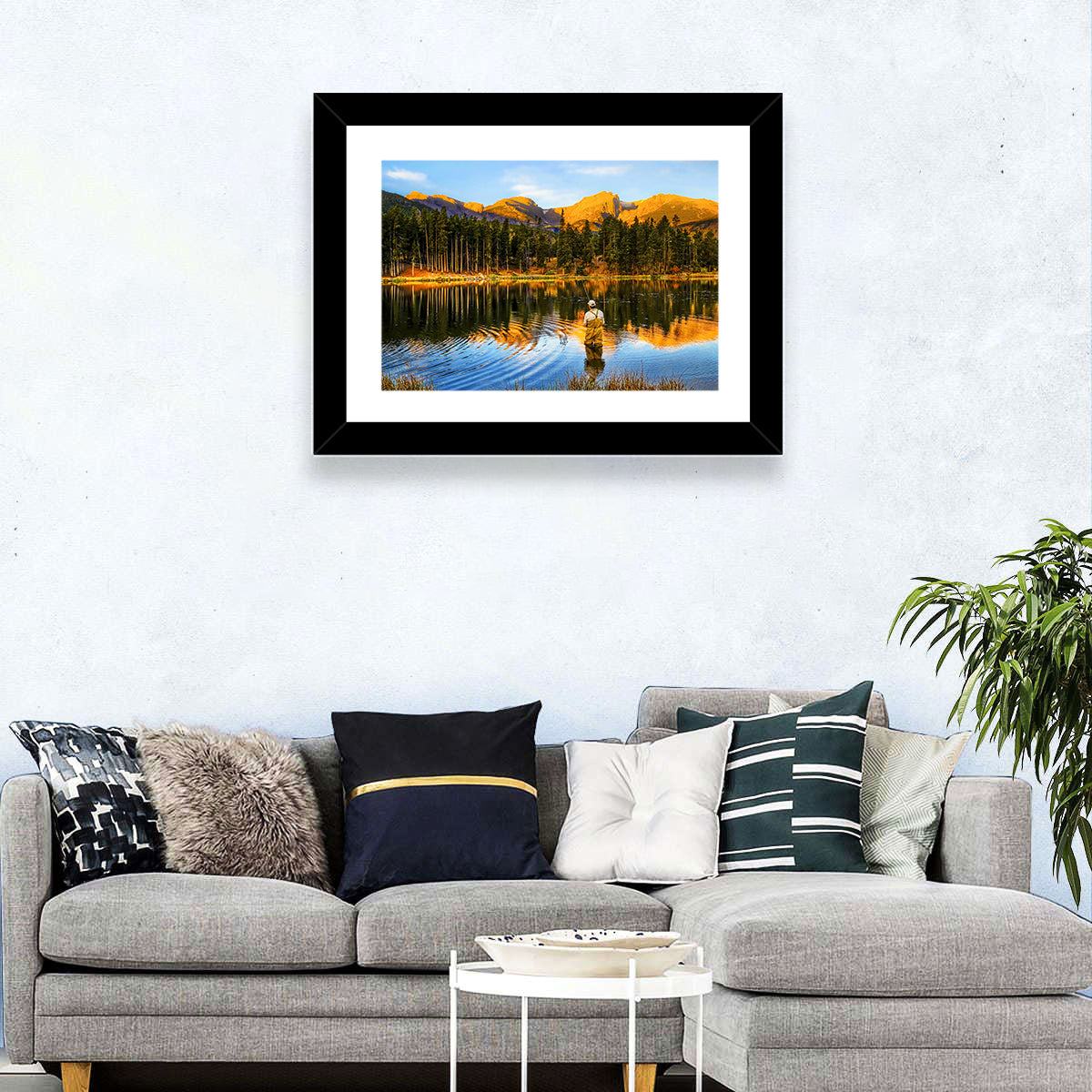 Sunrise Fishing at Sprague Lake Wall Art