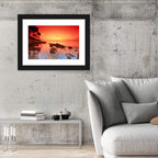 Brac Island Fiery Sunset Wall Art