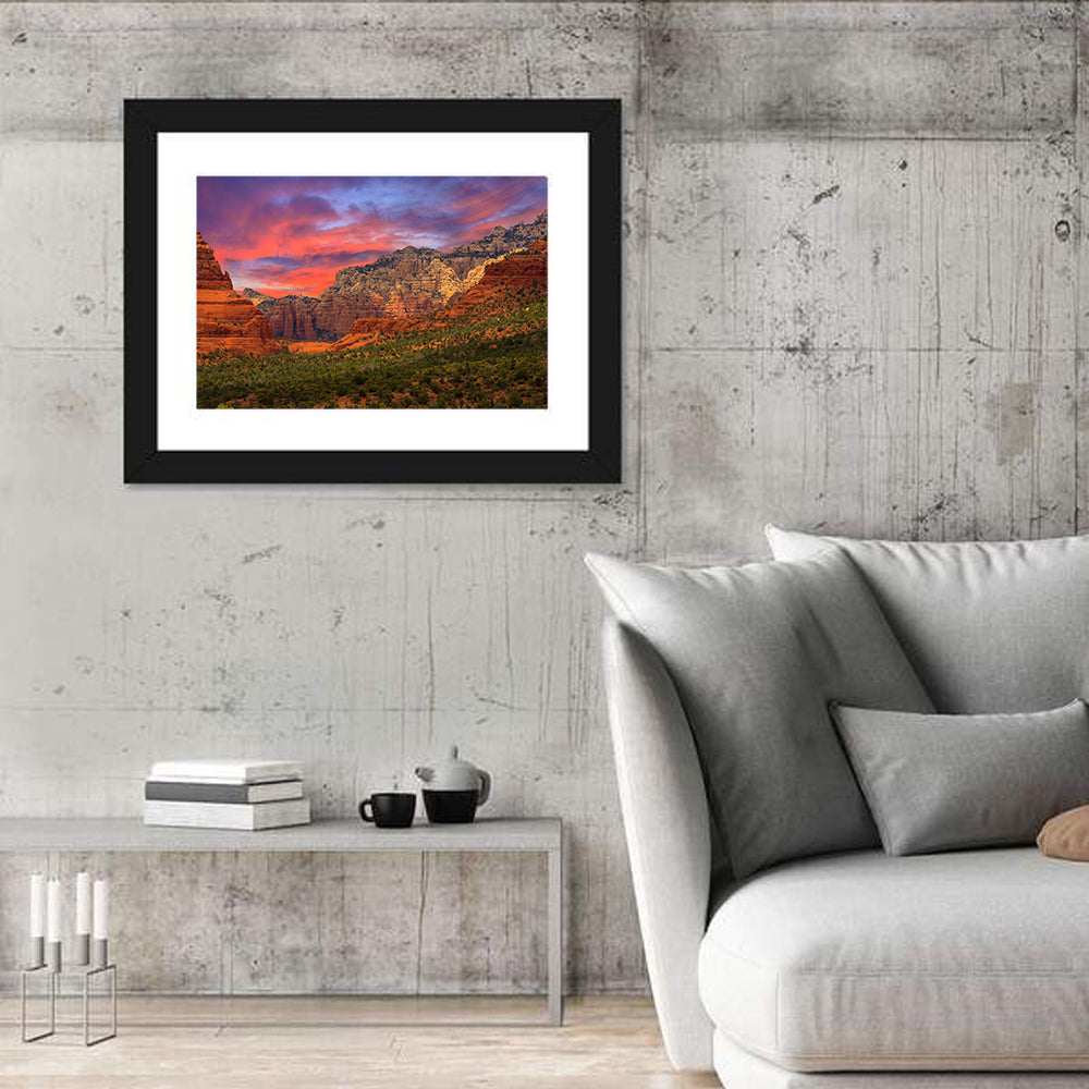 Sedona Red Rocks Sunrise Wall Art