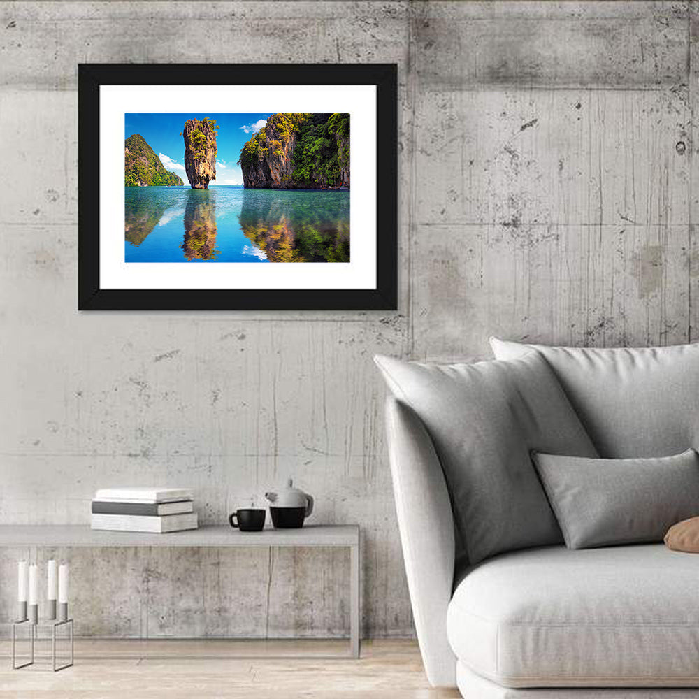 Ko Tapu Limestone Stack, Phang Nga Wall Art in a room, landscape