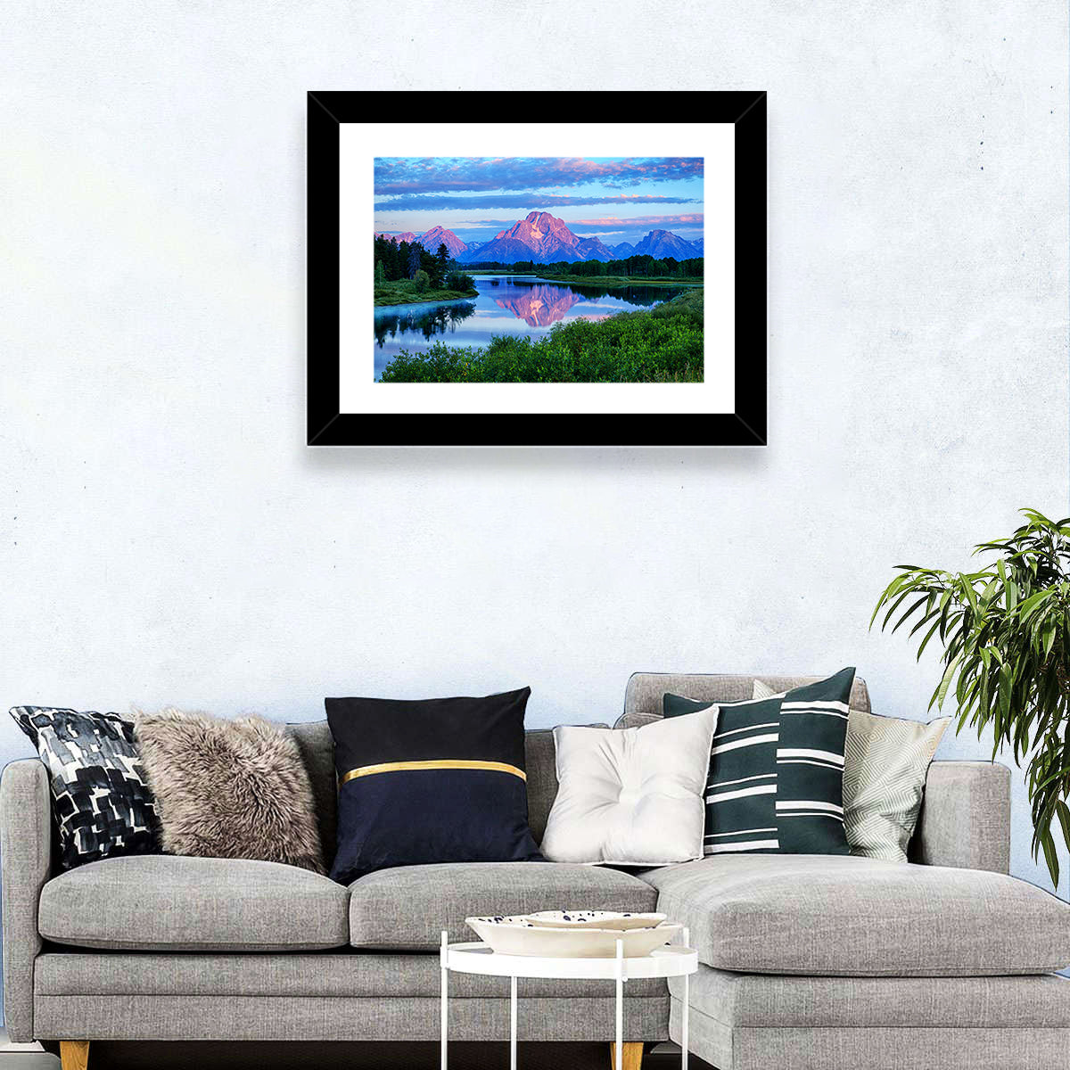 Oxbow Bend Dawn Reflection Wall Art