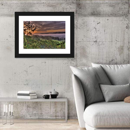 Misty Swedish Pine Valley Wall Art