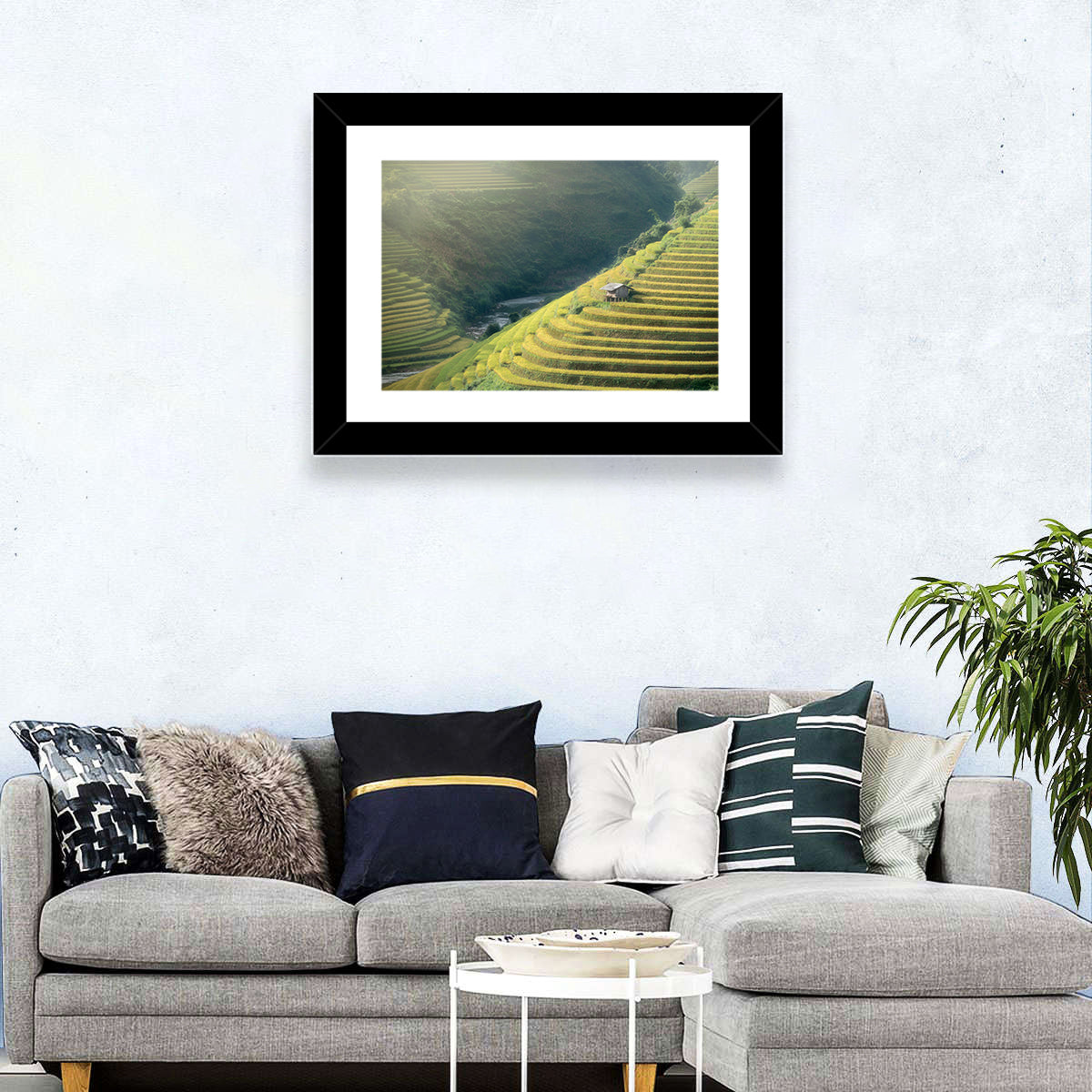 Golden Rice Terraces Wall Art