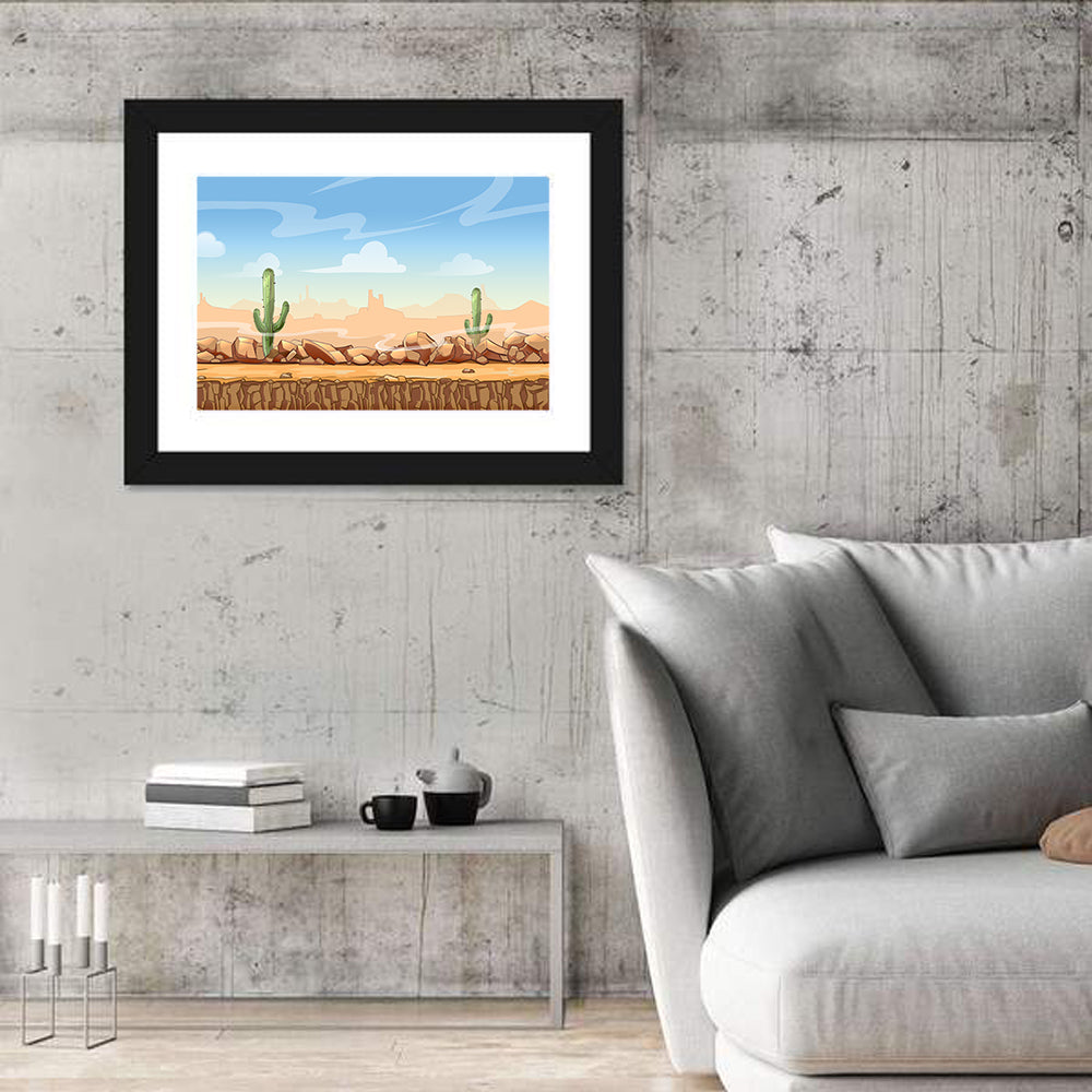 Digital Desertscape Wall Art