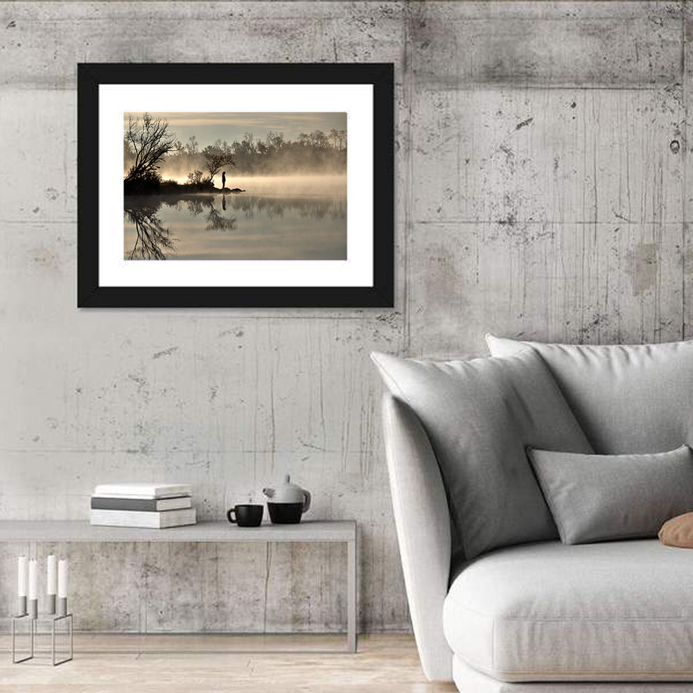 Centennial Lake Mist Wall Art