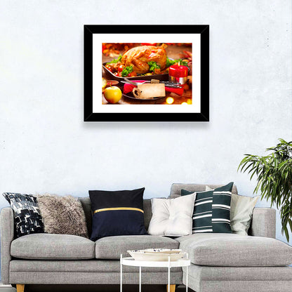 Roasted Turkey Holiday Still Life Wall Art