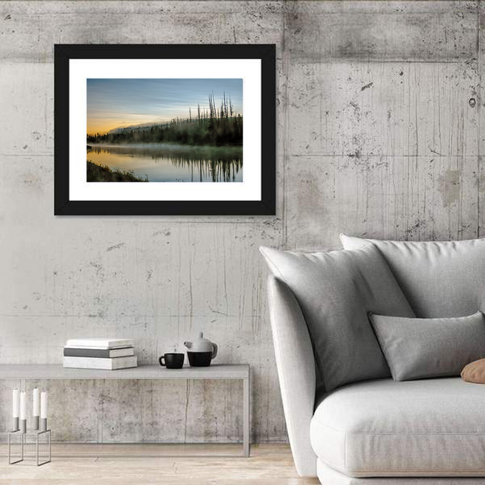 Yellowstone River Morning Mist Wall Art