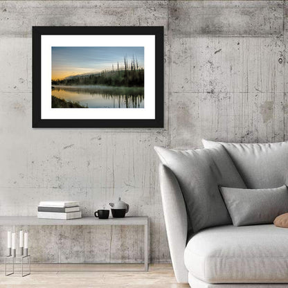 Yellowstone River Morning Mist Wall Art