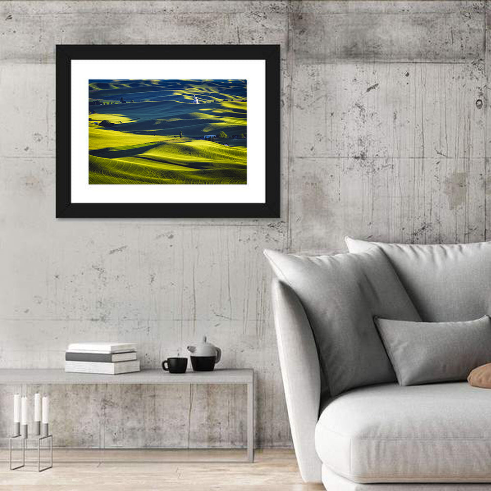 Palouse Hills with Grain Elevator Wall Art