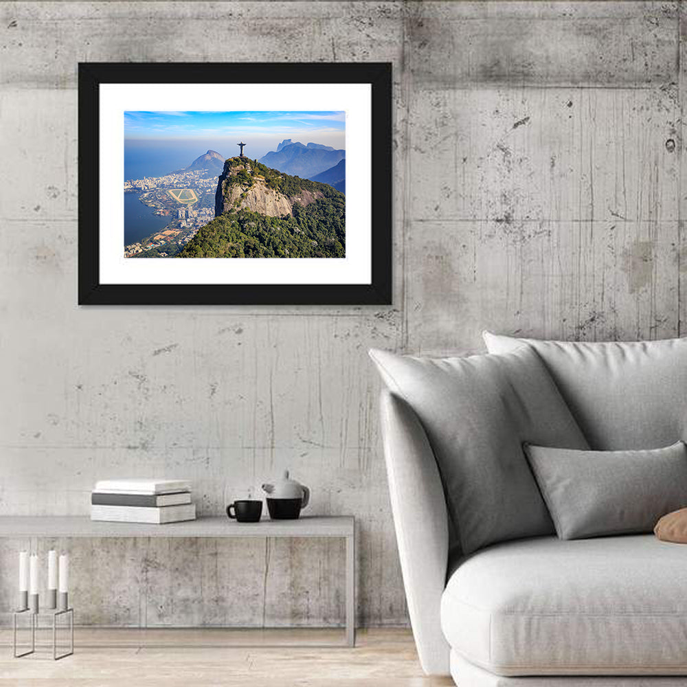 Rio De Janeiro Skyline with Christ the Redeemer Wall Art