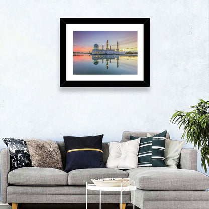Kota Kinabalu City Mosque at Sunrise Wall Art