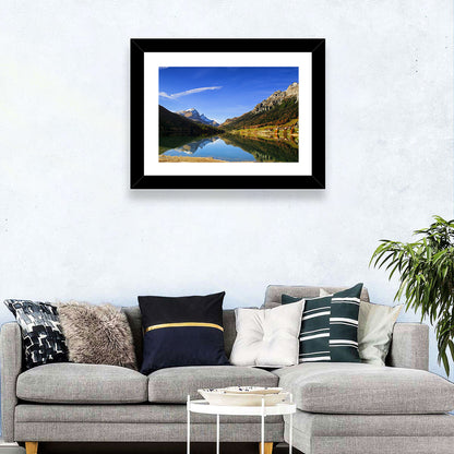 Lake Sils Morning Reflection Wall Art