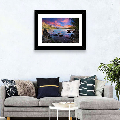 Jenny Lake Sunset Wall Art