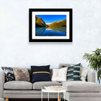 Lake Louise Canoe Reflection Wall Art