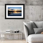 Lake Palestine Pier at Sunset Wall Art