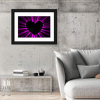 Glowing Heart Wall Art